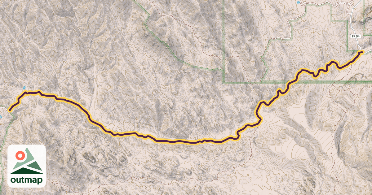 Map of Black Rock Trail #292