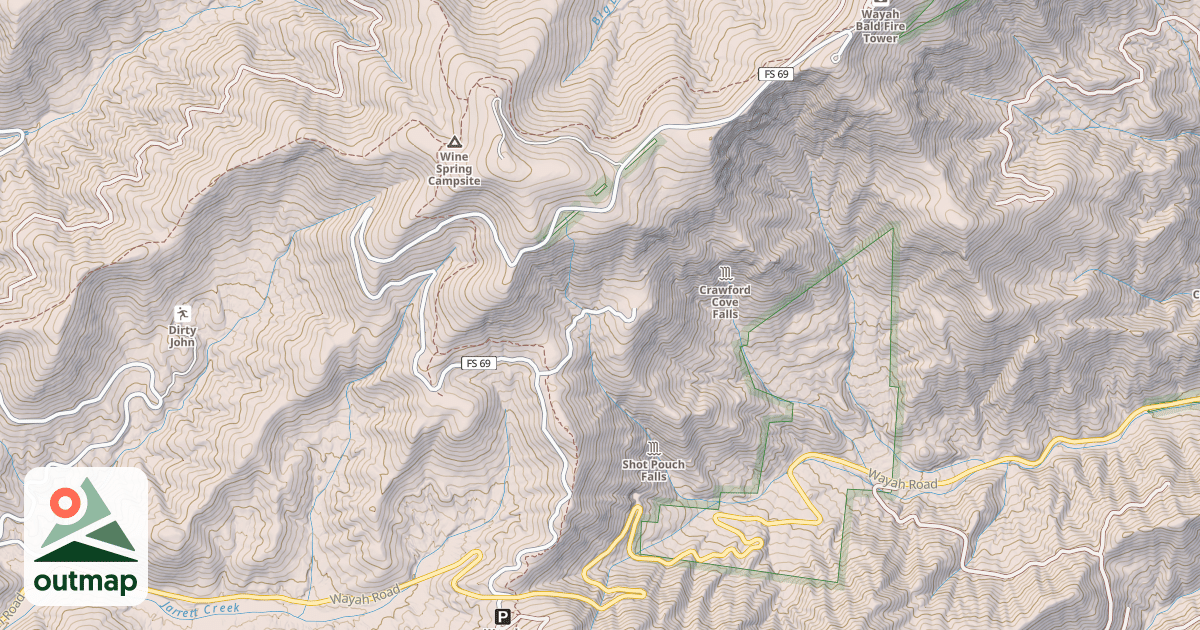 Map of WAYAH BALD