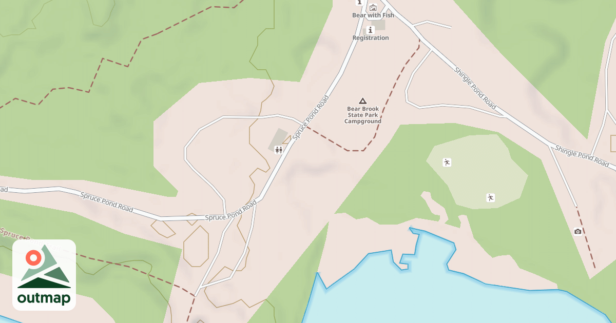 Map of snowmachine trail