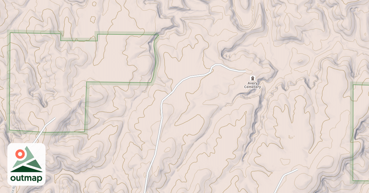 Map of AVERY CEMETARY