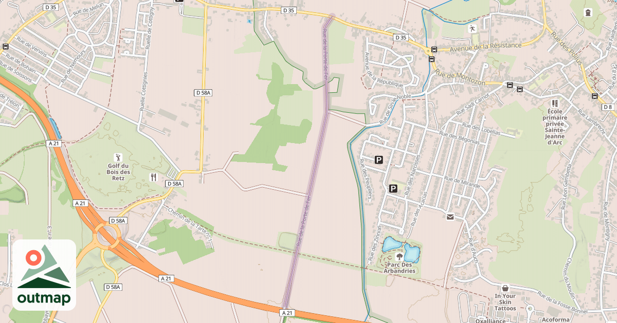 Map of Rue de la Porte de Fer