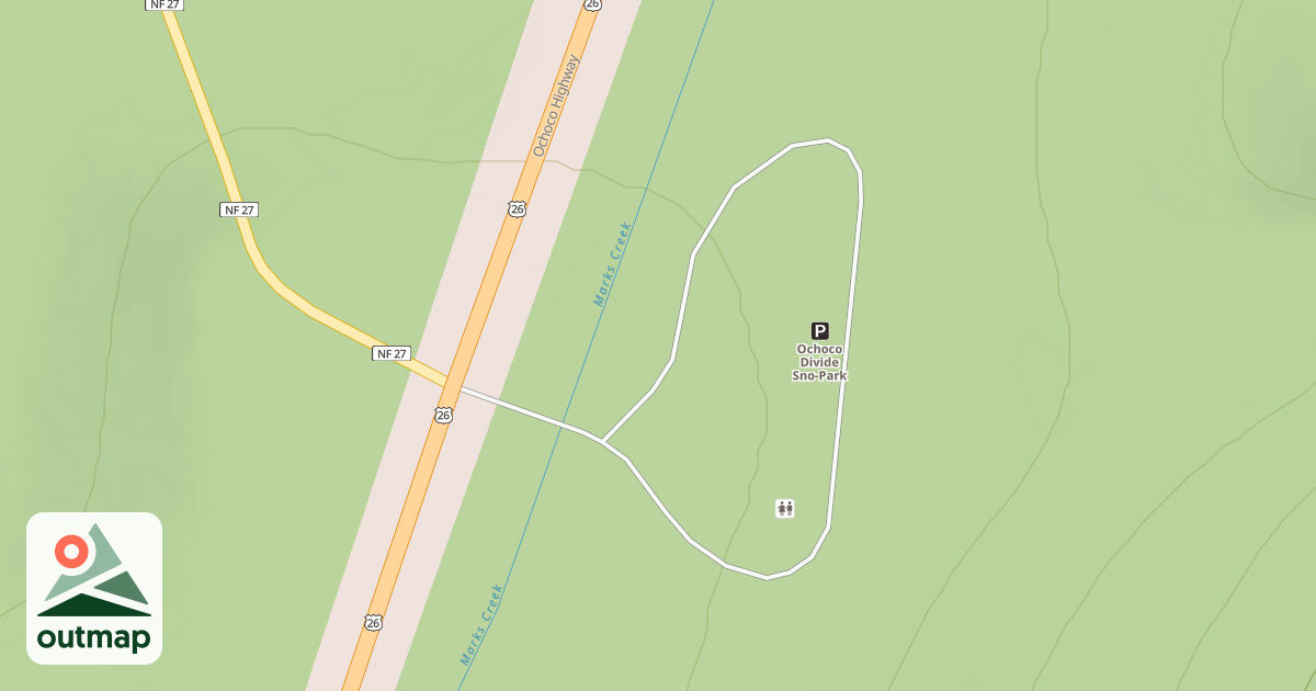 Map of OCHOCO DIVIDE SNOWPARK