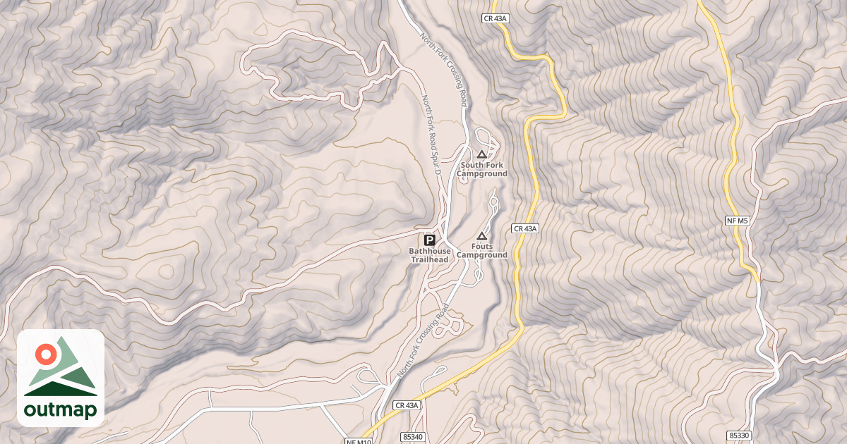 Map of NORTH FORK CROSSING