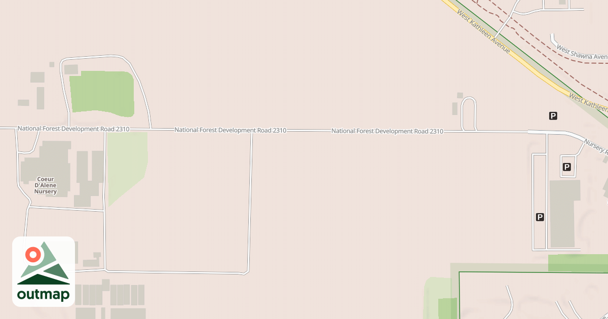 Map of COEUR D'ALENE NURSERY