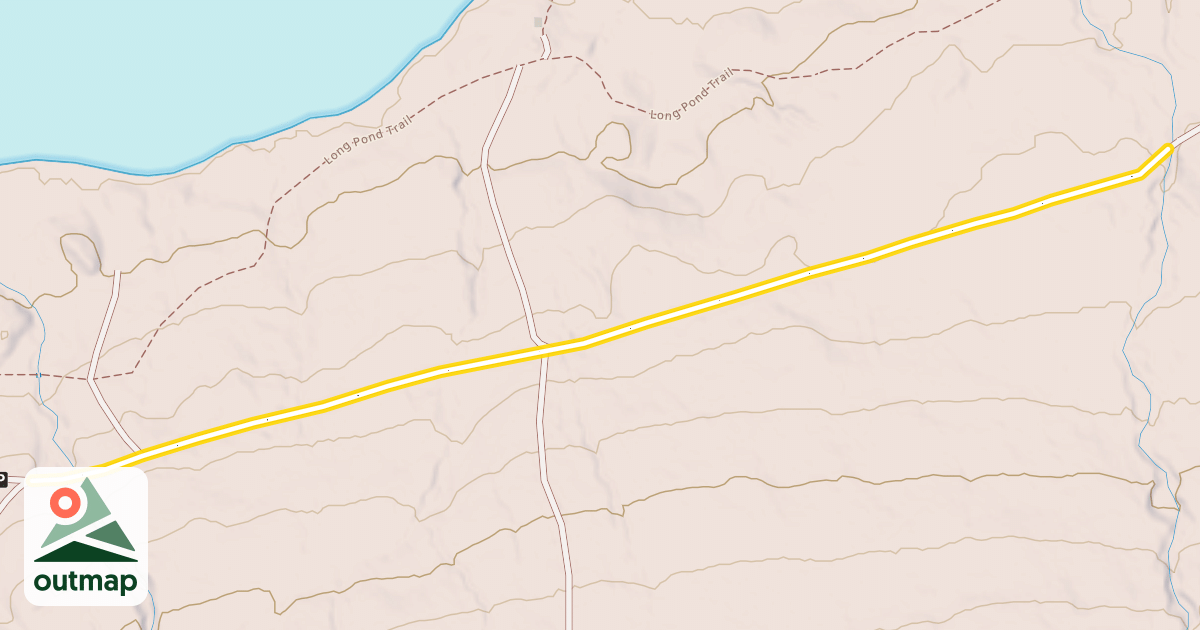 Map of Chairback Mountain Road