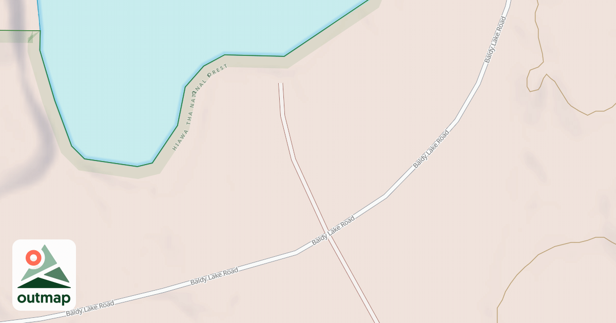 Map of BALDY LAKE SPUR G