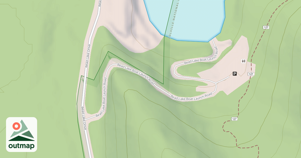 Map of BEAD LAKE BOAT LAUNCH