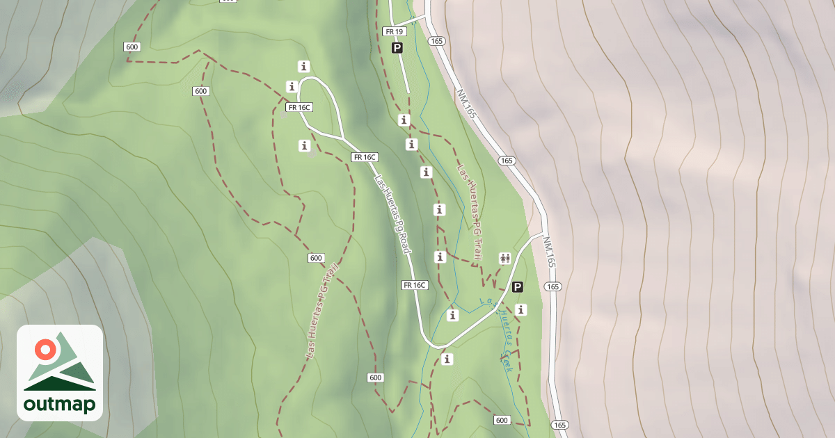 Map of LAS HUERTAS PG