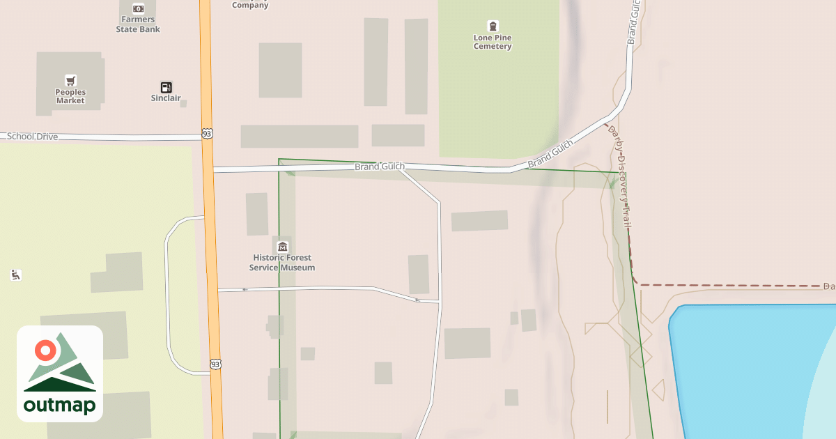 Map of (FDR) DARBY RANGER STATION