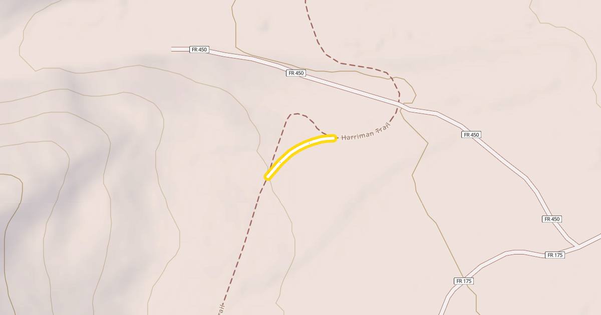 Map preview of Harriman Trail