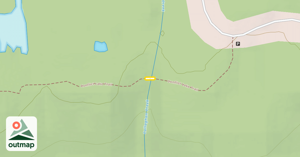 Map of Conflict Lake Trail