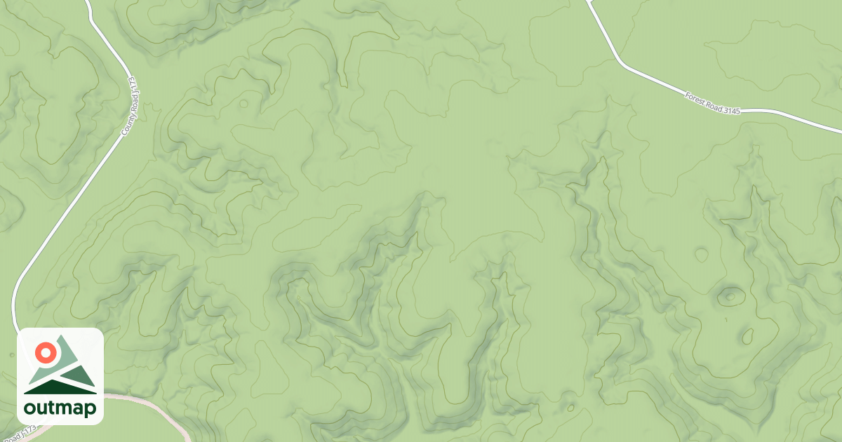 Map of TURKEY POND