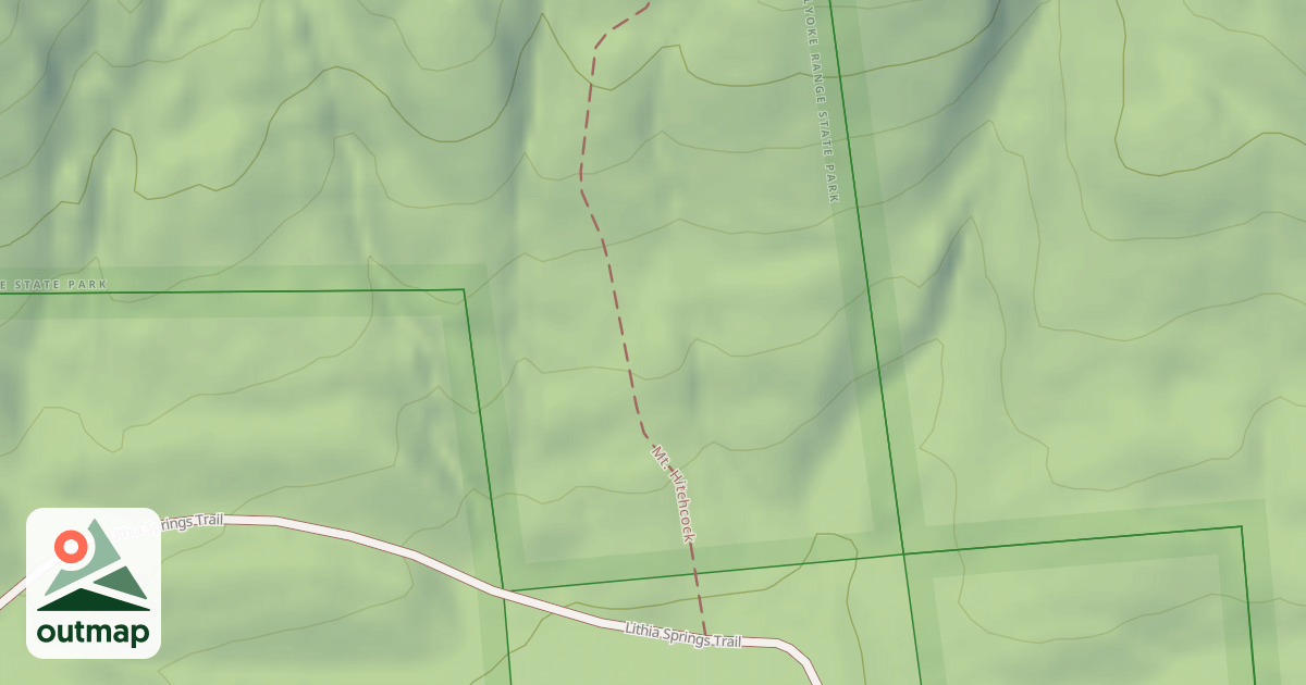 Map of Mt. Hitchcock Trail