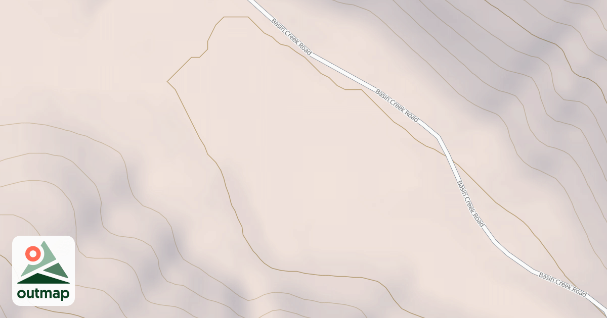 Map of BASIN CANYON CAMPGROUND