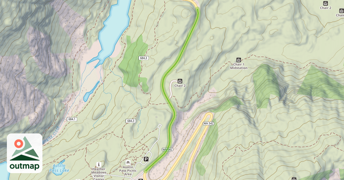 Map of State Highway 542
