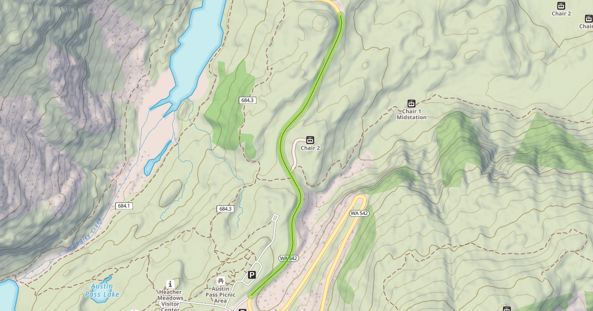 Map preview of State Highway 542