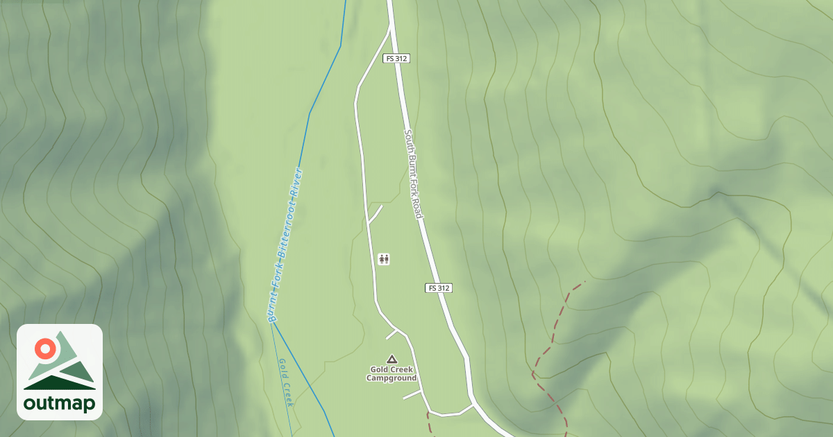 Map of (FDR) GOLD CREEK CAMP GROUND