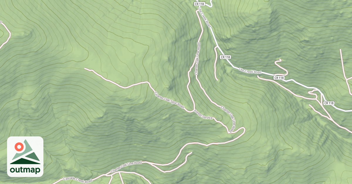 Map of CHARTER OAK LINE RD