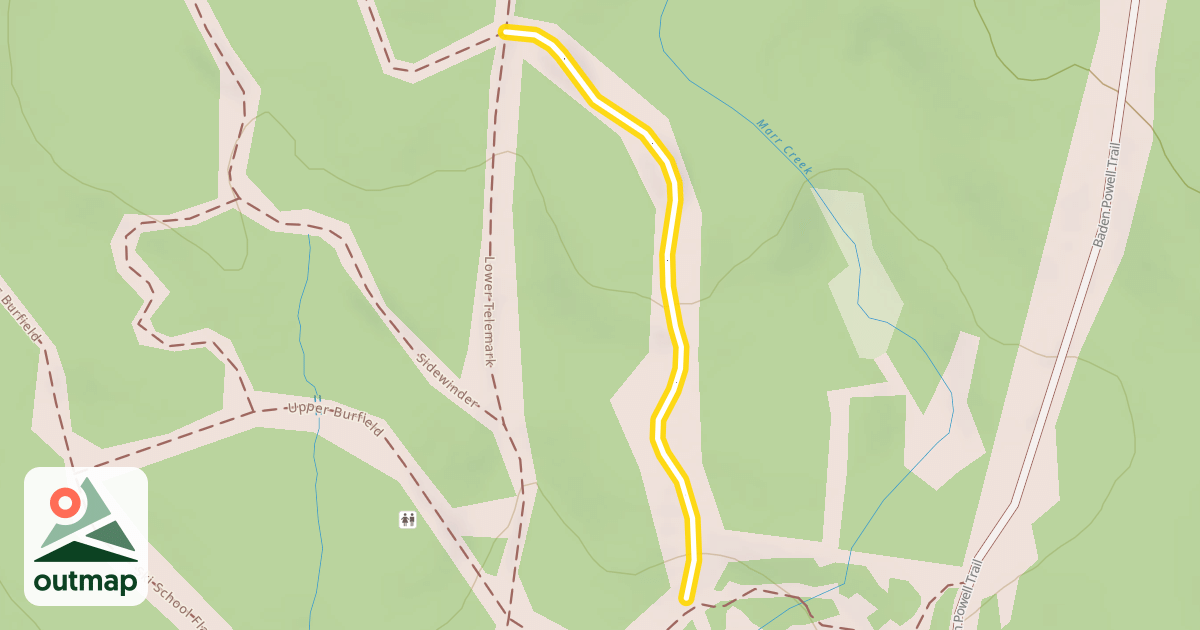 Map of Old Rope Tow