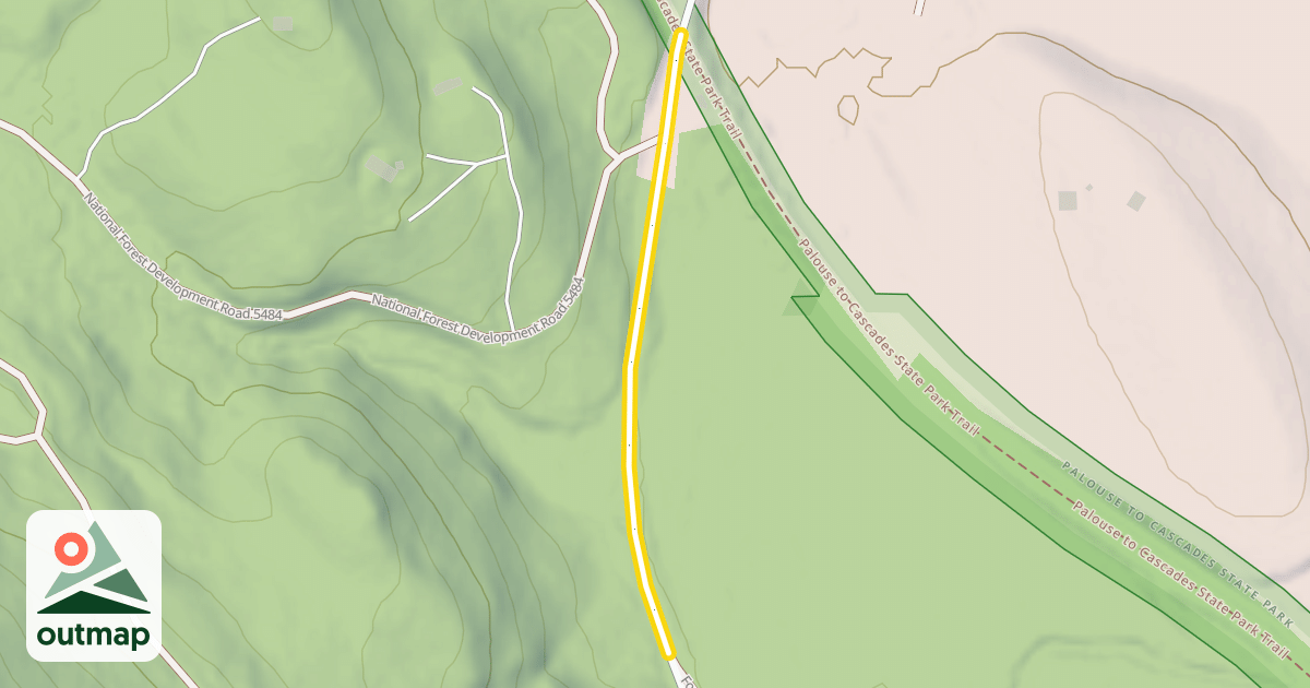 Map of Forest Road 54