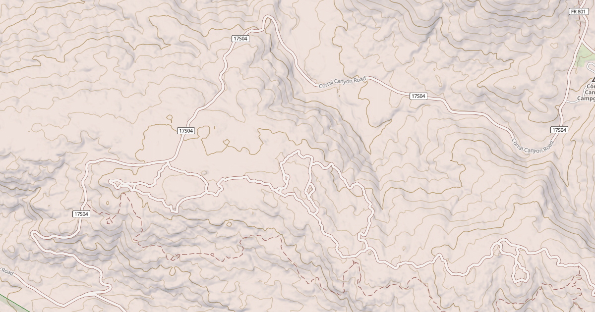 Map preview of CORRAL CANYON