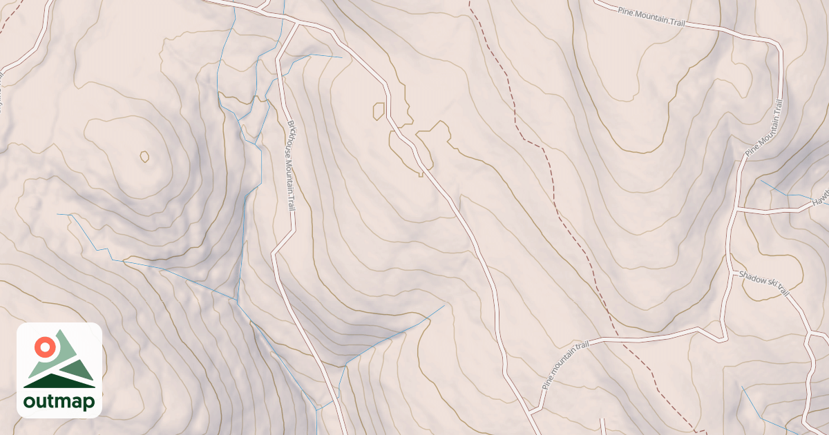 Map of Brickhouse Mountain Road