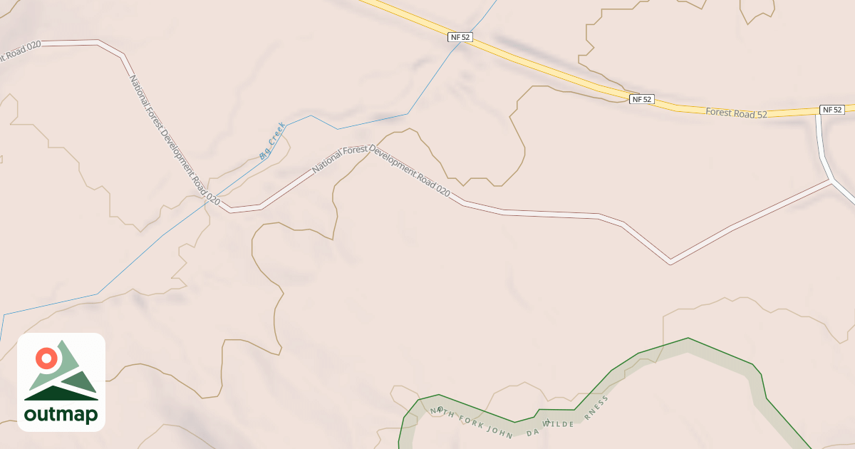 Map of BIG CREEK MEADOWS CG