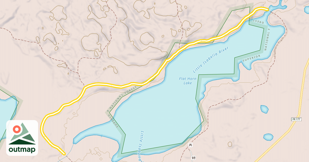 Map of Flathorn Trail