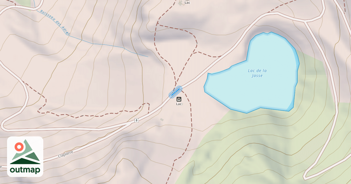 Map of Clapière