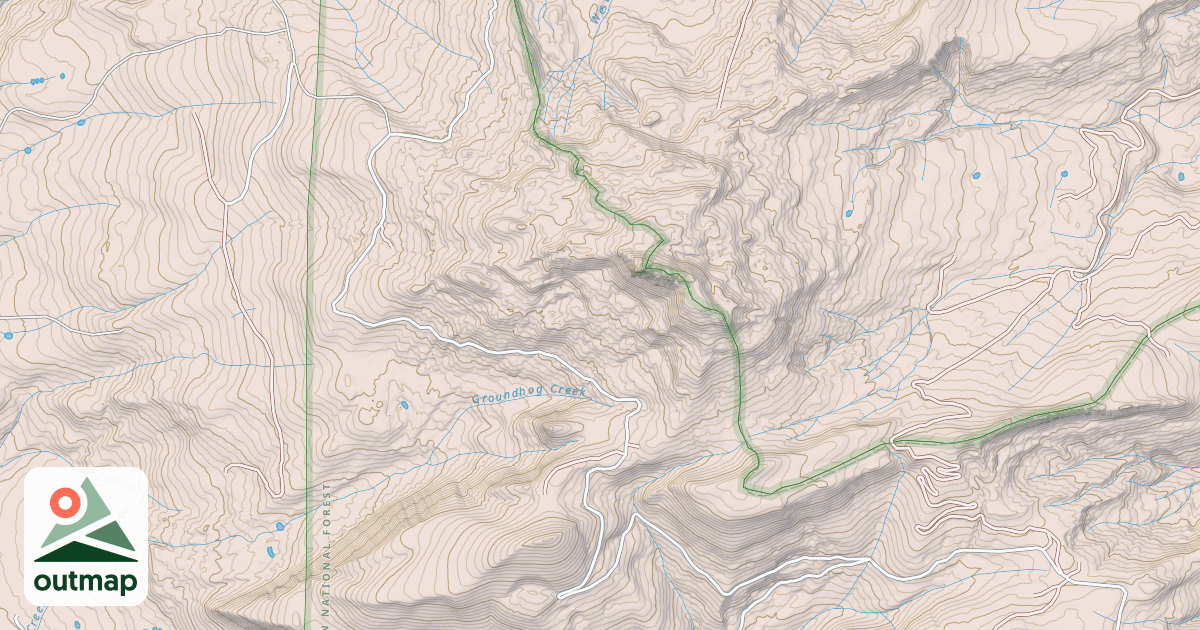 Map of LONE CONE