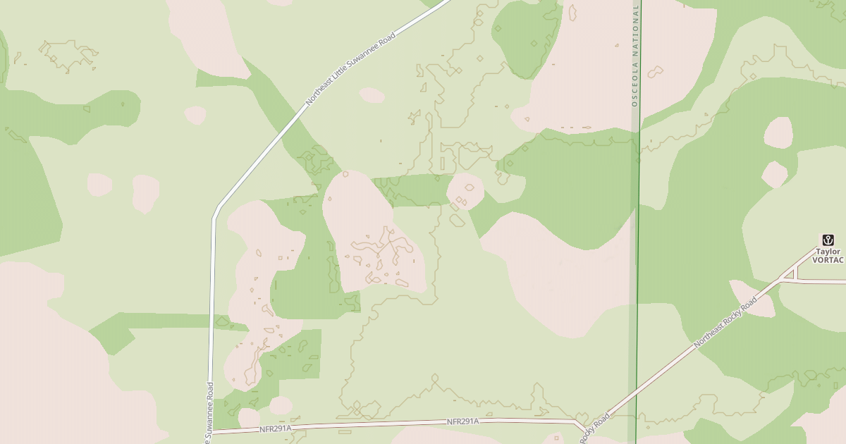 Map preview of USFS National Forest System Roads {97B7E930-2298-4D0D-BD9B-B7172A551A17}