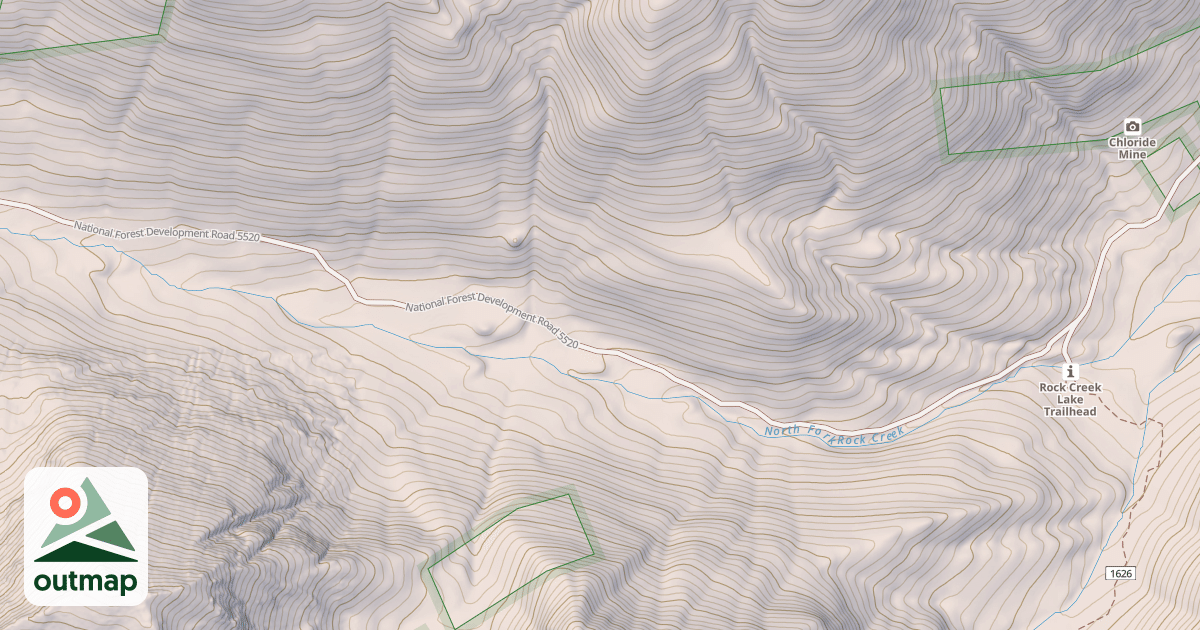 Map of ROCK CREEK ROAD