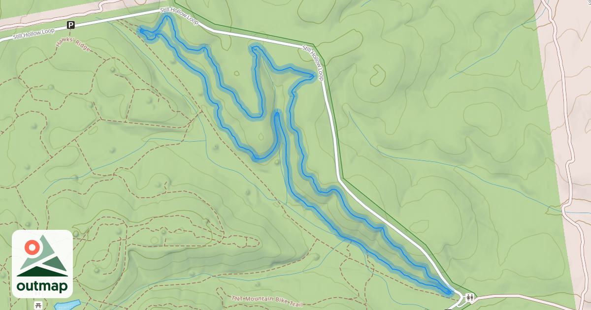 Map of Log Rythm Mountain Bike Trail