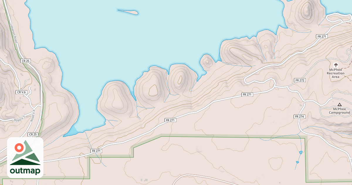 Map of MCPHEE MARINA