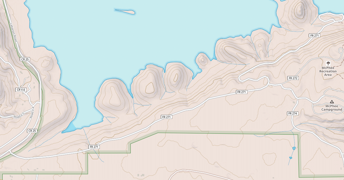 Map preview of MCPHEE MARINA