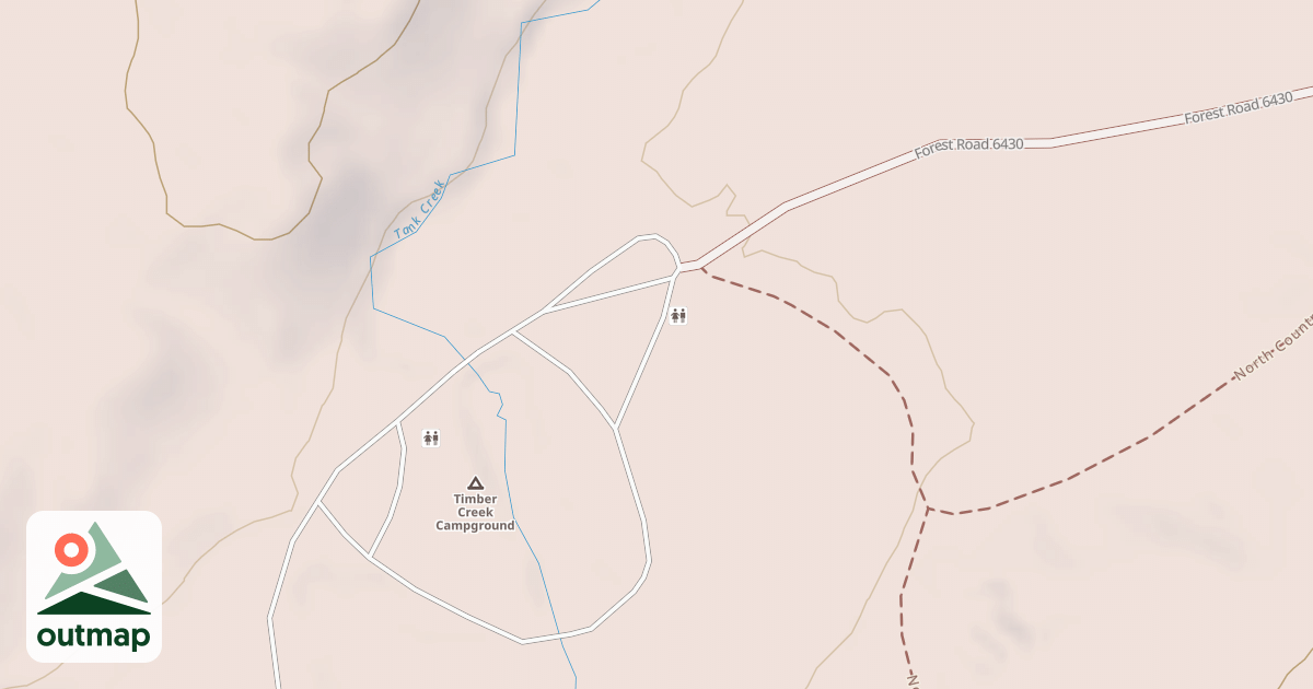Map of TIMBER CREEK RECREATION AREA