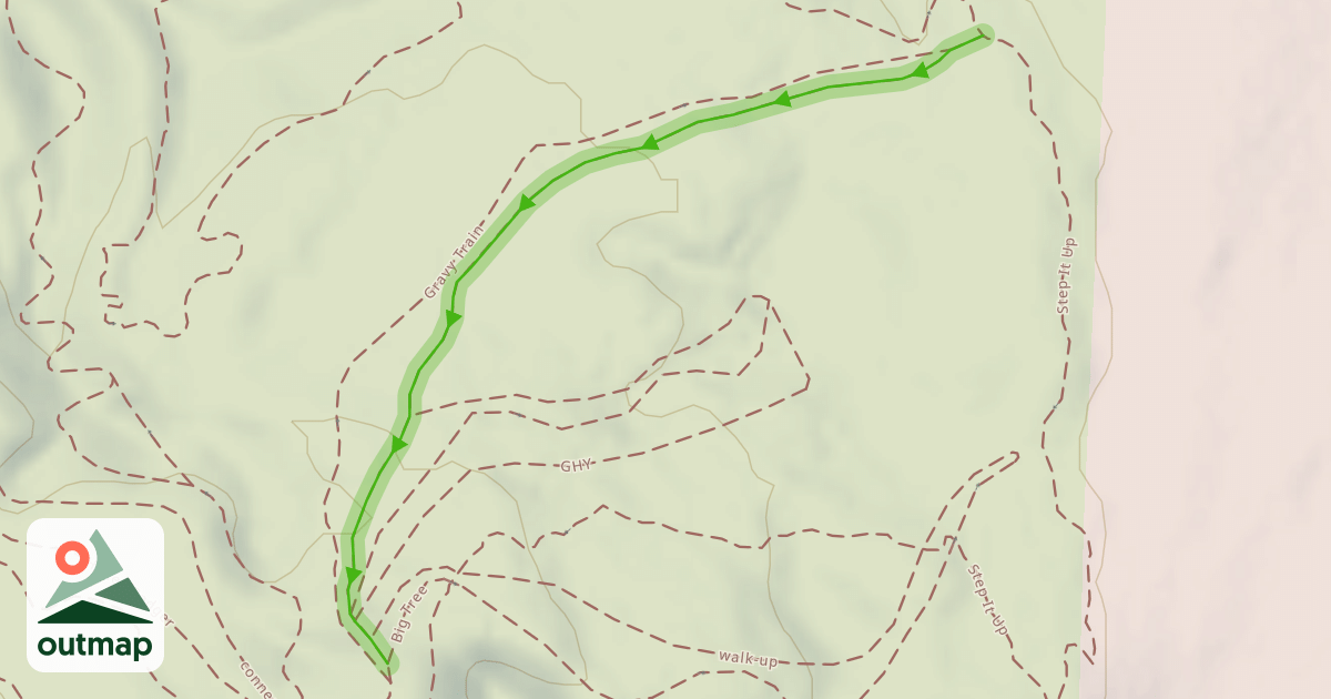 Map of Gravy Train Walk-Up