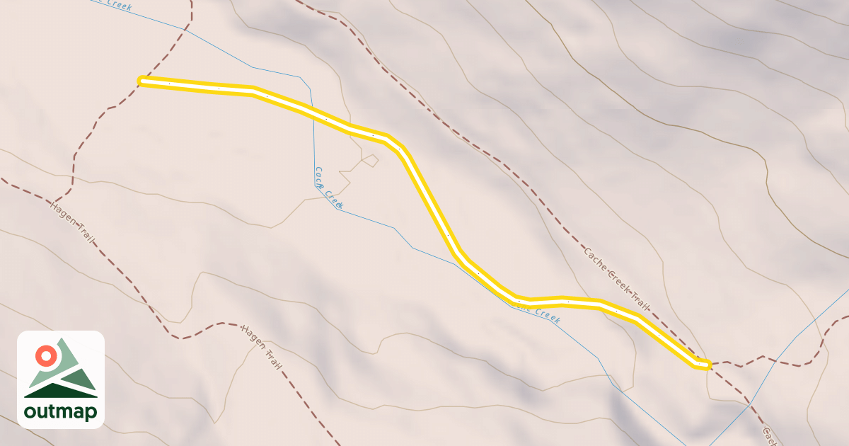 Map of Gauging Station Trail