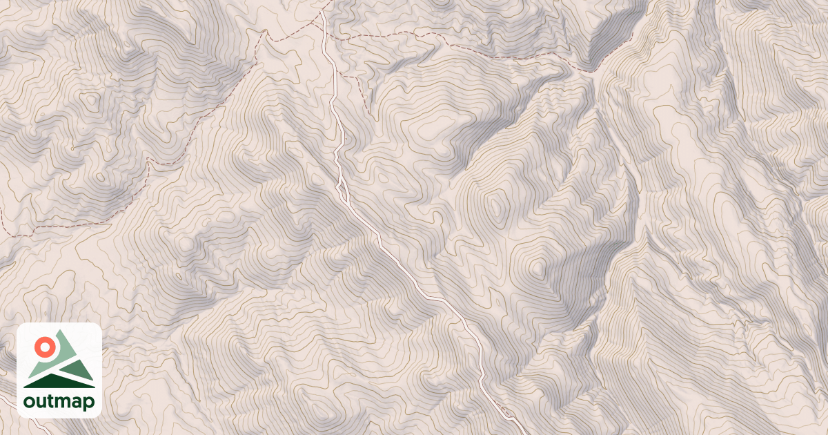 Map of Fourth Of July Ridge
