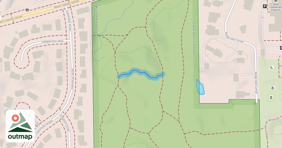 Map of Eberwhite Woods Trail