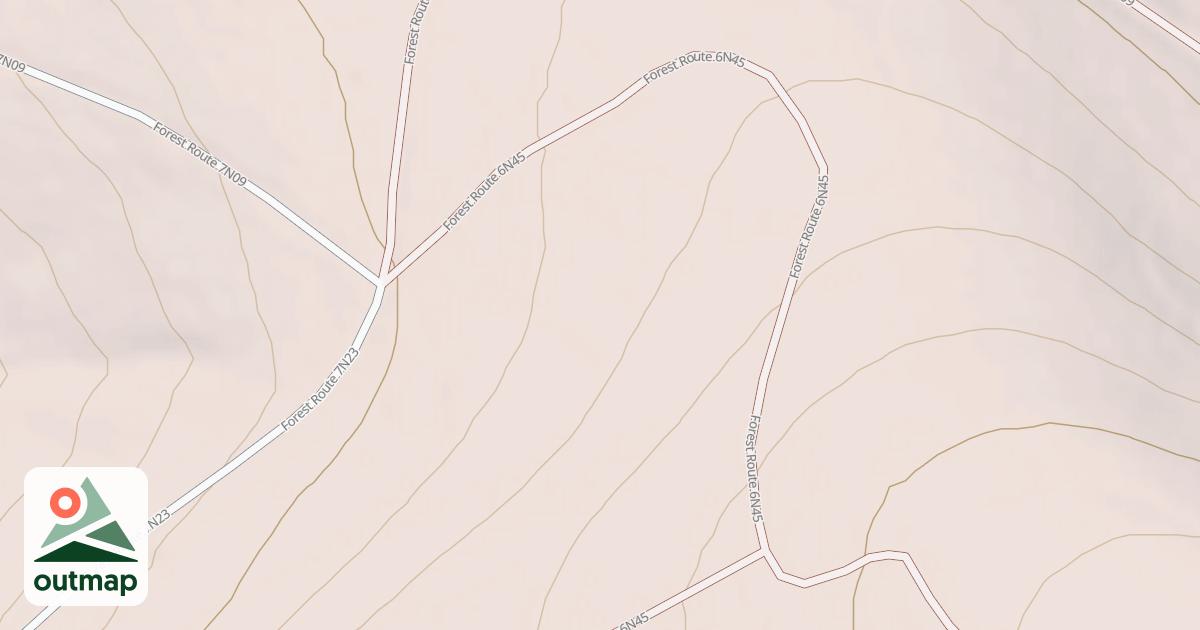 Map of USFS National Forest System Roads {3797FD5A-1E00-41C7-B7A5-F769E527ED4B}