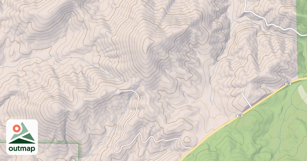 Map of JIM MTN