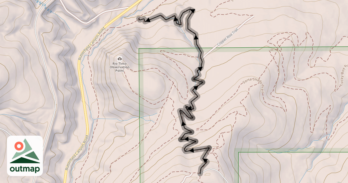 Map of Bolt Trail