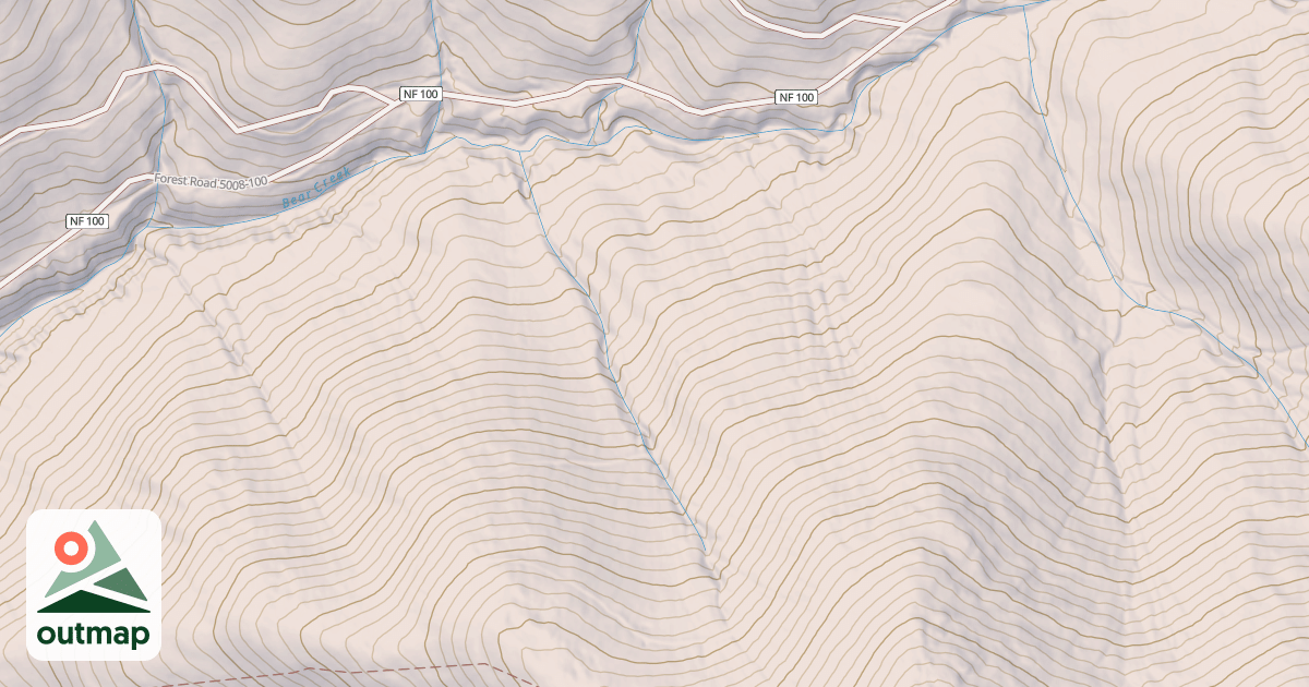 Map of BEAR T.S. FY 93