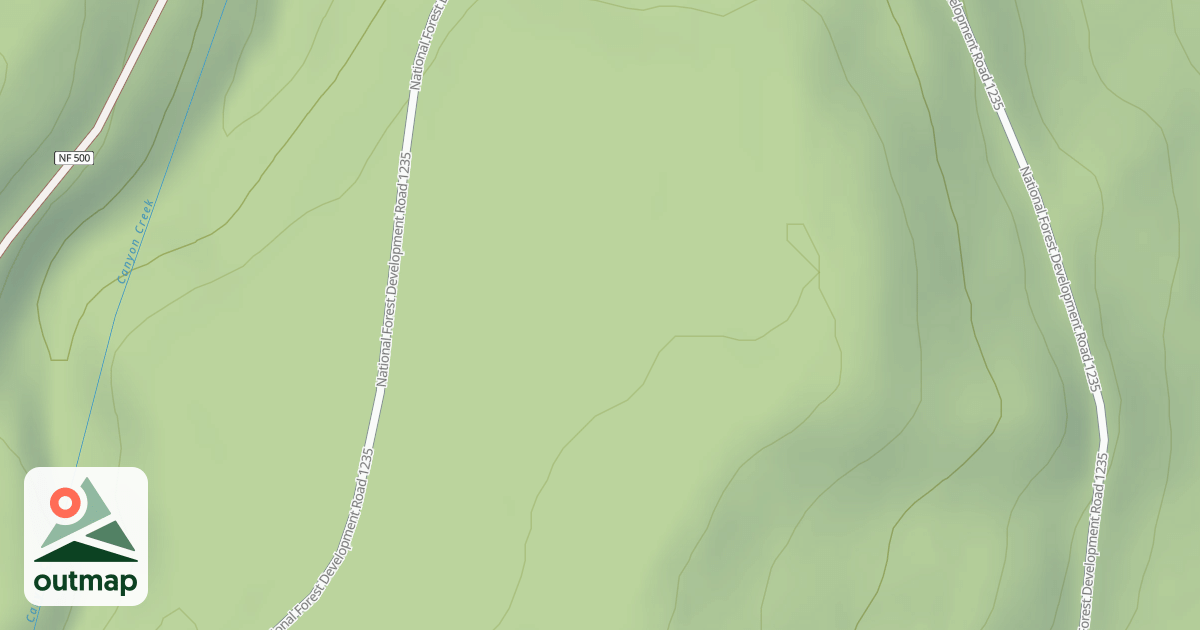 Map of USFS Motor Vehicle Use Map Roads {51EFBA0D-2266-45C6-97DC-42AC94BA2AB1}