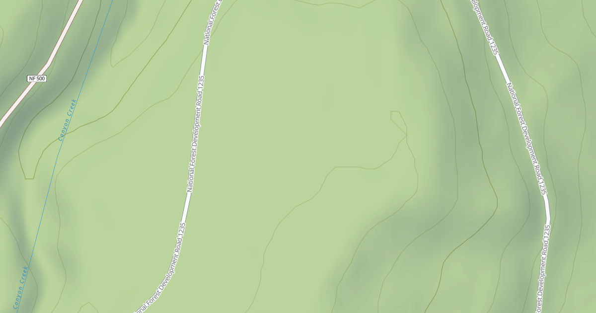 Map preview of USFS Motor Vehicle Use Map Roads {51EFBA0D-2266-45C6-97DC-42AC94BA2AB1}
