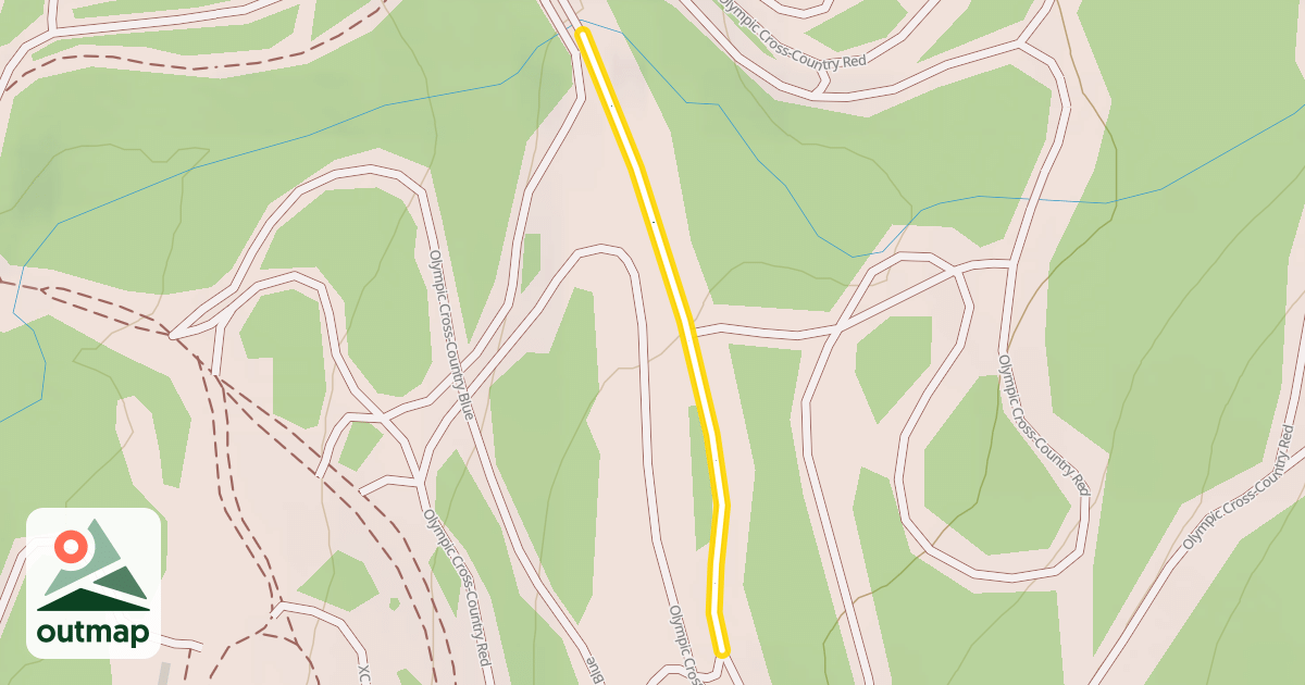 Map of Olympic Cross-Country Red