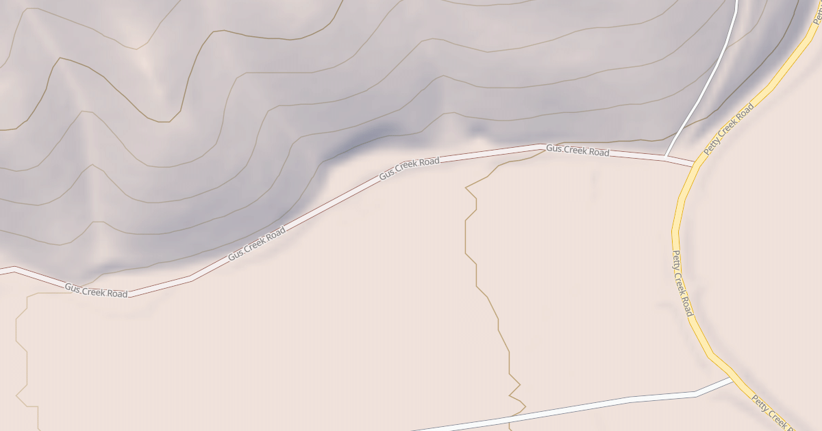 Map preview of GUS CREEK