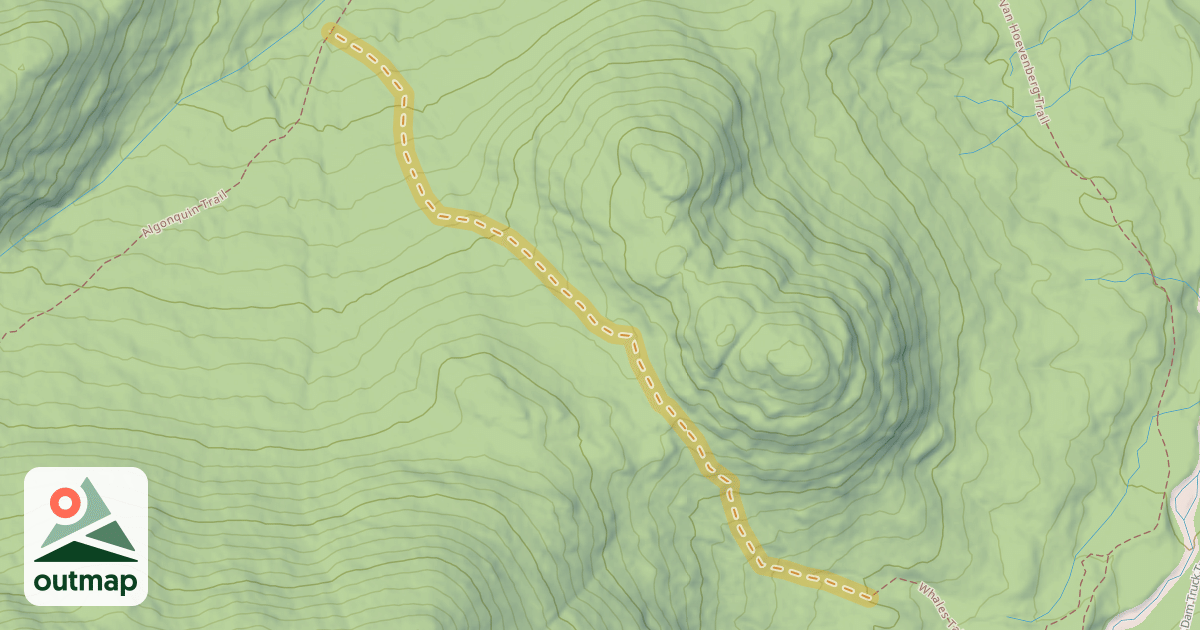 Map of Whales Tail Ski Trail