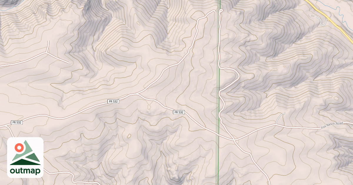 Map of FOX CREEK SPUR K